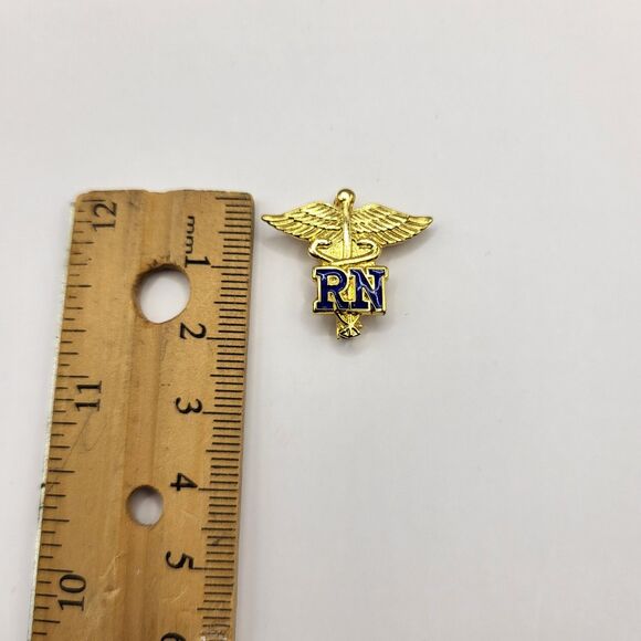 Registered Nurse RN Pin Medical Caduceus Pin Lapel Pin Registered Nurse Gift - Picture 4 of 4